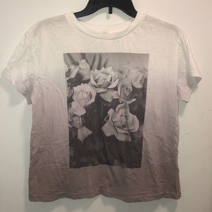 OMBRE purple white tee